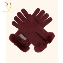 Großhandel Winter Damen Großhandel Hand Cashmere Handschuhe Vollfinger-Handschuhe